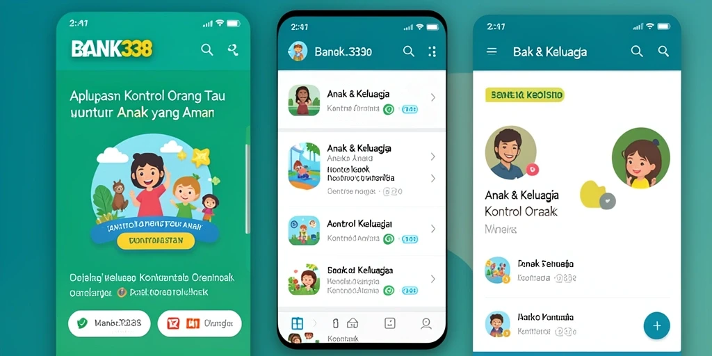Tampilan antarmuka aplikasi BANK338 yang sederhana dan ramah pengguna.