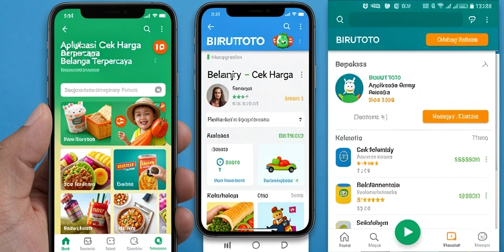 Tampilan antarmuka BIRUTOTO yang modern dan intuitif untuk cek harga.