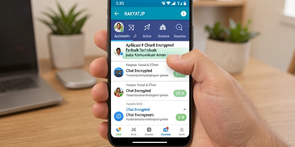 Antarmuka RAKYATJP yang sederhana dan ramah pengguna untuk Chat Encrypted.