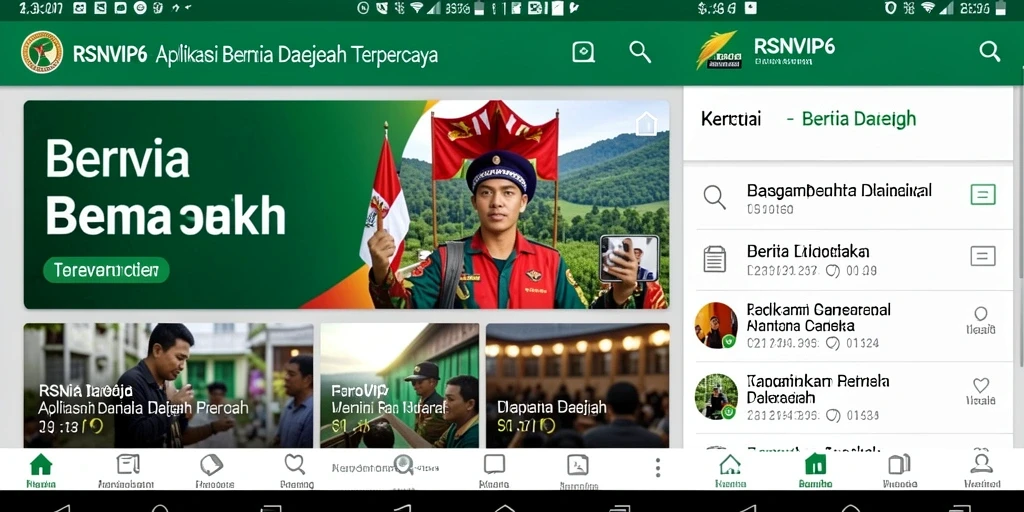 Tampilan antarmuka aplikasi RSNVIP6 yang menarik dan informatif.