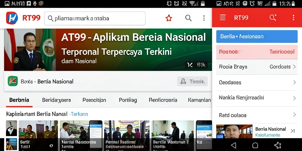 Tampilan antarmuka RT99 yang sederhana dan informatif.