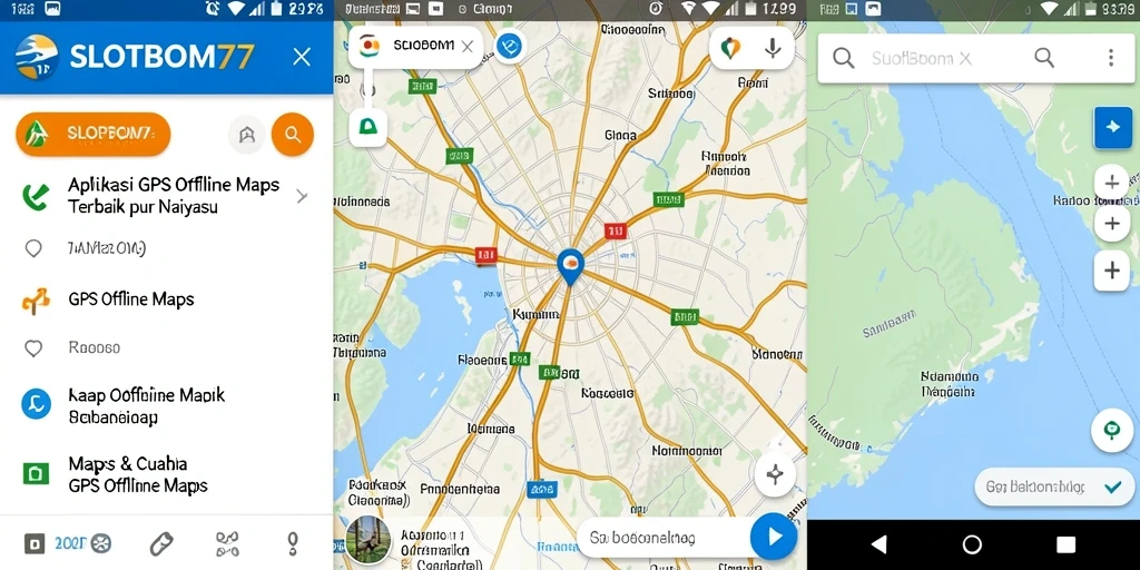 Antarmuka SLOTBOM77 yang ramah pengguna untuk GPS Offline Maps.